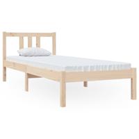 Bedframe massief hout 75x190 cm - thumbnail