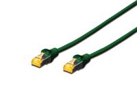 Digitus DK-1644-A-010/G RJ45 Netwerkkabel, patchkabel CAT 6A S/FTP 1.00 m Groen Halogeenvrij, Verdraaide paren, Snagless, Vlambestendig 1 stuk(s) - thumbnail