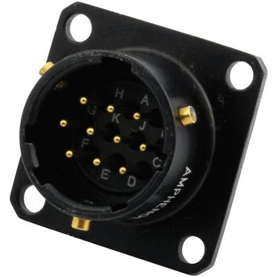 Amphenol 62IN 12E 14 19P 624 Ronde connector Stekker, inbouw Totaal aantal polen: 19 Serie (ronde connectoren): 62IN 1 stuk(s)