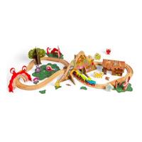 Bigjigs houten monster treinset, 50dlg. - thumbnail