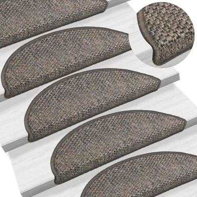 VidaXL Trapmatten zelfklevend sisal-look 30 st 56x17x3 cm grijs-beige VidaXL Trapmatten zelfklevend sisal-look 30 st 56x17x3 cm grijs-beige