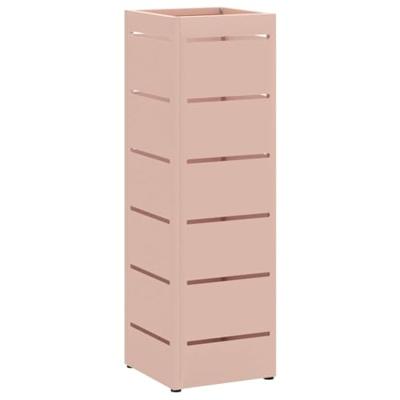 VidaXL Paraplu standaard met opslag roze 15,5 x 15,5 x 49 cm metaal VidaXL Paraplu standaard met opslag roze 15,5 x 15,5 x 49 cm metaal