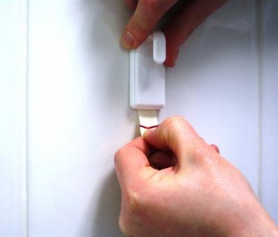 tesa POWERSTRIPS® Zelfklevende haak Large ovaal Chroom (mat) Inhoud: 2 stuk(s)