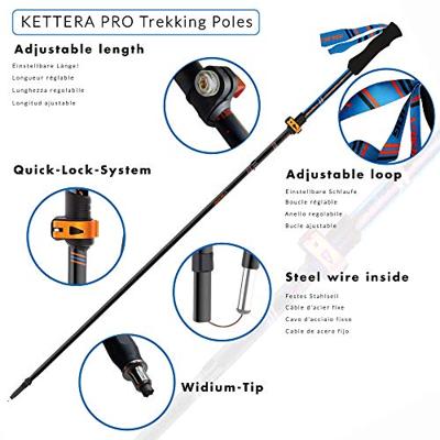 KIJE VIKING KETTERA PRO TREKKING CZARNO/NIEBIESKIE