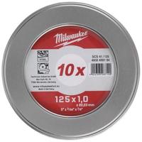 Milwaukee Accessoires Milwaukee cut.w pro+ scs 41 125 x 1.0 mm metalbox - 10 pcs doorslijpschijf metaal pro+ scs41 125 x 1 mm dun 10 stuks in metal box - 4932478998 - thumbnail