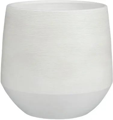 Mica Decorations bloempot Evora 30x28cm off white