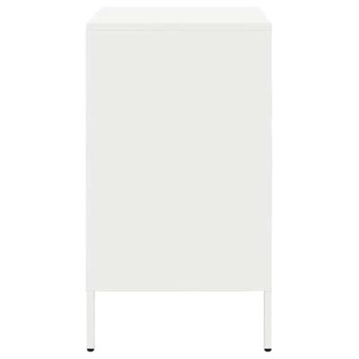 Nachtkastjes 2 st 36x39x68 cm staal wit