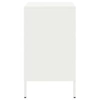 Nachtkastjes 2 st 36x39x68 cm staal wit - thumbnail