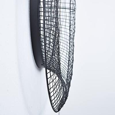 LOFT42 Gaas Wandspiegel - Metaal - Zwart - Ø75cm