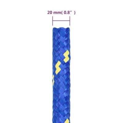 VidaXL Boottouw 20 mm 25 m polypropeen blauw VidaXL Boottouw 20 mm 25 m polypropeen blauw