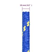 VidaXL Boottouw 20 mm 25 m polypropeen blauw - thumbnail