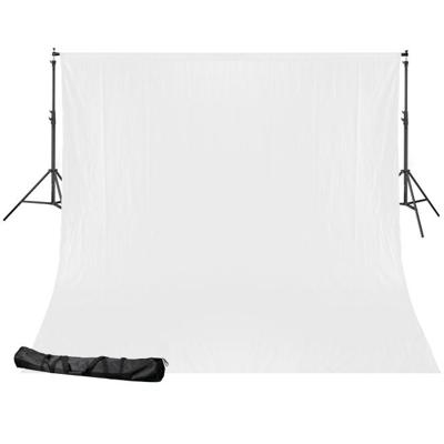 Bresser BR-D24 achtergrondsupport 240x300cm + doek 2.5x3.5m wit