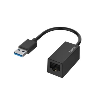 Hama Netwerk-adapter USB-stekker - LAN/Ethernet-aansluiting Gigabit-ethernet Hama Netwerk-adapter USB-stekker - LAN/Ethernet-aansluiting Gigabit-ethernet