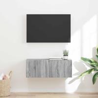TV Wandkast Grijs Sonoma 60 x 31 x 29.5 cm Bewerkt hout - thumbnail