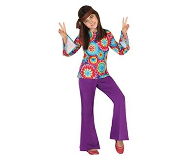 Kostuums voor Kinderen Hippie (3 Pcs) - Maat: 3-4 Jaar - Maat: 3-4 Jaar
