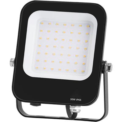 LED Bouwlamp 30W - Natuurlijk Wit 4000K - Waterdicht IP65 - Mat Zwart