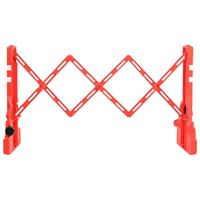 Verkeersbarrires inklapbaar 210x50x105 cm rood - thumbnail