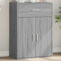 Dressoir 60x30x84 cm bewerkt hout grijs sonoma eikenkleurig - thumbnail