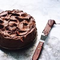 Krumble paletmes | glaceermes spatel set van 4 RVS met houten handvat - thumbnail