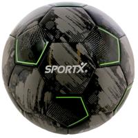 SportX Voetbal 22 cm 330-350 g Zwart/Grijs/Neon Groen - thumbnail