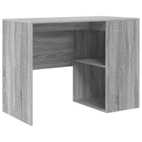 Bureau met plank Grijs Sonoma 102 x 50 x 75 cm Bewerkt hout - thumbnail