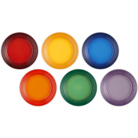 LE CREUSET - San Francisco - Ontbijtbord Coupe 22cm New Rainbow 6-dlg - thumbnail