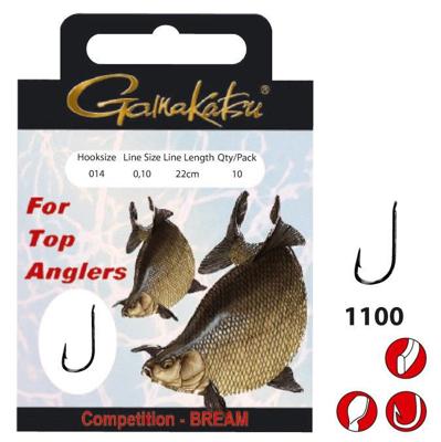 Gamakatsu Hook Bks-1100B Bream 22Cm Comp 14-014 mm, 10 st