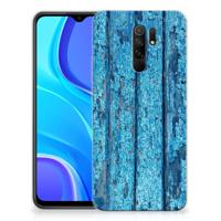 Xiaomi Redmi 9 | Bumper Hoesje | Wood Blue - thumbnail