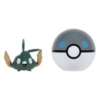 Pokemon Figure - Trubbish + Heavy Ball (Clip 'n' Go) - thumbnail