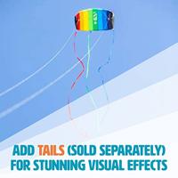 HQ Tweelijns Matrasvlieger Symphony Beach 1.3 Rainbow Spanwijdte 1300 mm Geschikt voor windsterkte 2 - 6 bft - thumbnail