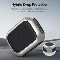 ESR voor Airpods Pro 2 hoesje, Airpods Pro hoes ontworpen voor MagSafe, Orbit Hybrid Cover met HaloLock compatibel met AirPods Pro (2023/2022/2019,2e/1e generatie), hybride valbescherming, zilver - thumbnail