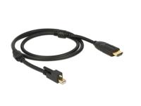DeLock mini DisplayPort 1.2 male met schroef - HDMI male kabel (4K, Actief)-2.0 meter - thumbnail