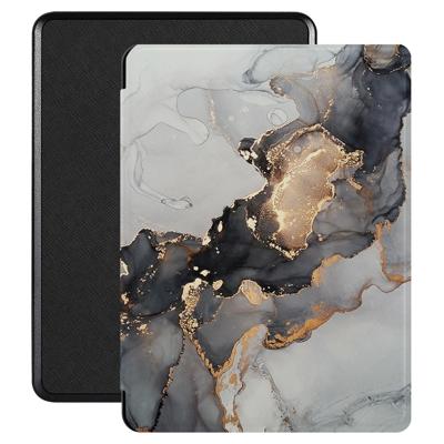 Lunso - Kobo Glo / Glo HD / Touch 2.0 (6 inch) - Vegan saffiano leren sleepcover hoes - Marble Magnus Lunso - Kobo Glo / Glo HD / Touch 2.0 (6 inch) - Vegan saffiano leren sleepcover hoes - Marble Magnus