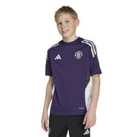 adidas Manchester United Trainingsshirt 2025-2026 Kids Paars Wit Zwart - thumbnail