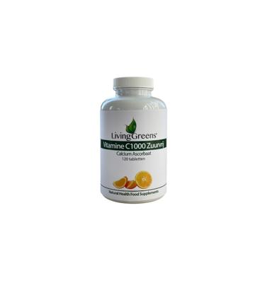 Livinggreens Vitamine C 1000 calcium ascorbaat 120 Tabletten