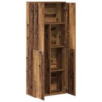 Hoge kast Oudhout 70 x 33.5 x 180 cm Bewerkt hout - thumbnail