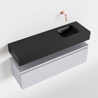 MONDIAZ ANDOR 100cm toiletmeubel cale. LEX 100cm wastafel urban rechts geen kraangat