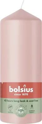 Bolsius stompkaars essentials 5.8x15cm misty pink