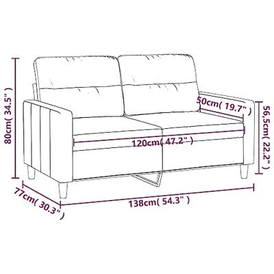 Tweezitsbank 120 cm stof wijnrood