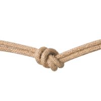 Strijkijzersnoer | bestel 10 meter | Jute | VDE gekeurd | textielkabel 3x0.75m² | elektriciteitssnoer 3 aderig | maak je eigen unieke lamp! - thumbnail