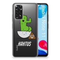 Xiaomi Redmi 10 | Redmi Note 11 4G Telefoonhoesje met Naam Cactus Poo - thumbnail