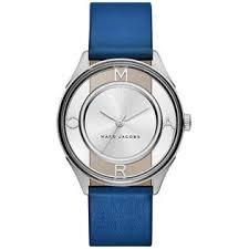 Horlogeband Marc by Marc Jacobs MJ1458 Leder Blauw 18mm Horlogeband Marc by Marc Jacobs MJ1458 Leder Blauw 18mm