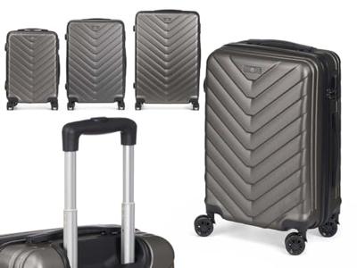 Kofferset HT-025D-3 HT-025D-3 Donker grijs 3 Onderdelen