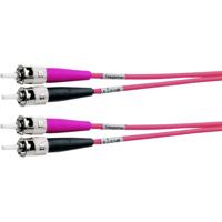 Telegärtner 100010741 Glasvezel Optische vezel Aansluitkabel 2.00 m Oranje [1x ST-stekker - 1x ST-stekker] 50/125 µ Multimode OM2 - thumbnail