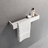 Novellini Frame Planchet met Handdoekhouder 60x12x6 cm Mat Wit - thumbnail
