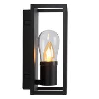 Lucide CARLYN - Wandlamp Badkamer - 1xE14 - IP54 - Zwart - thumbnail