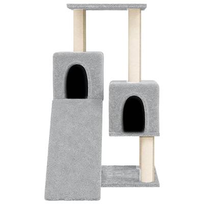 VidaXL Kattenmeubel met sisal krabpalen 82 cm lichtgrijs