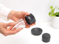 Brabantia afwasborstel met zeepreservoir dark grey - thumbnail