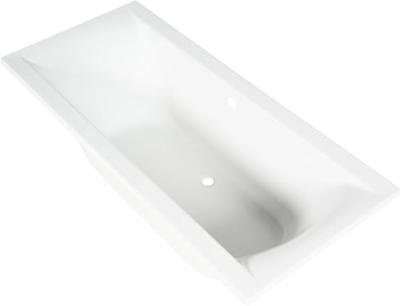 Saqu Bindo inbouwbad 2-persoons 180x80cm glans wit acryl