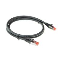 ACT FB5000 PVC U/FTP CAT6A High Flexibility Tangle-Free Patchkabel Snagless | RJ45 Connectoren | Zwart | 50 cm - thumbnail